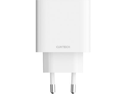 Nabíječka do zásuvky Cuktech A19 30W USB-A + USB-C - bílá