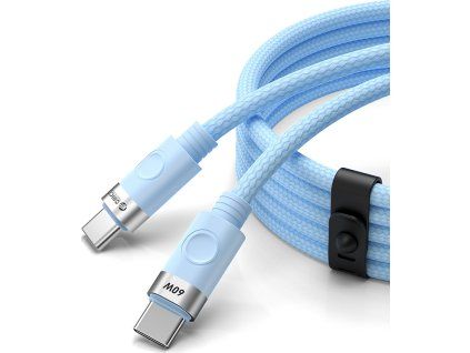 Orico CDX 60W 3A Power Delivery kabel USB-C - USB-C 1m - modrý