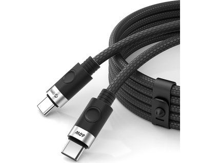 Orico CDX 60W 3A napájecí kabel USB-C - USB-C 1m - černý