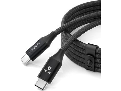 Orico CDX 100W 5A Power Delivery kabel USB-C - USB-C 1m - černý