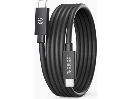 Orico USB4 Kábel Kompatibilný s Thunderbolt 5 80Gbps 240W USB-C na USB-C 2m - Čierny