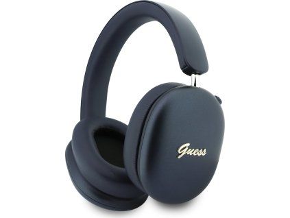 Guess Metallic Finish Gold Script Logo ENC Bezdrôtové Slúchadlá Navy