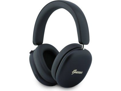 Guess Metallic Finish Gold Script Logo ENC Bezdrôtové Slúchadlá Black