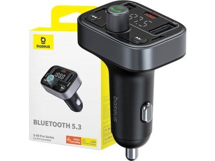 Vysílač FM Baseus S-09 Pro, Bluetooth (černý)