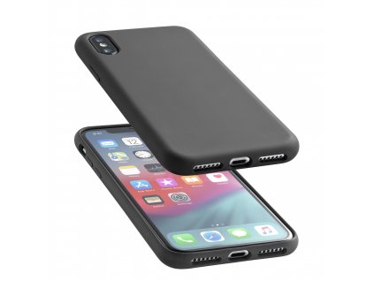 Ochranný silikonový kryt CellularLine SENSATION pro Apple iPhone XS Max, černý