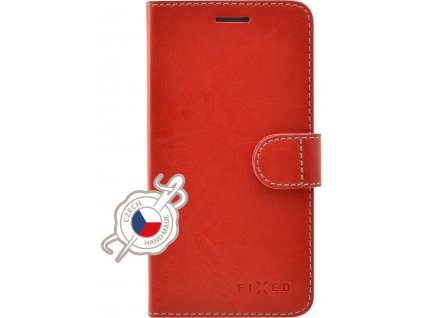 Pouzdro typu kniha FIXED FIT pro Apple iPhone XS Max, červené