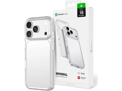 AmazingThing Minimal Drop Proof Case 3 Lens pre iPhone 18 Pro Max - číre