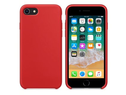 Originální silikonový kryt Clearo pro iPhone 7:8, červený 1