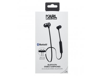 Bluetooth sluchátka Karl Lagerfeld Bluetooth Stereo Headset Black (EU Blister)