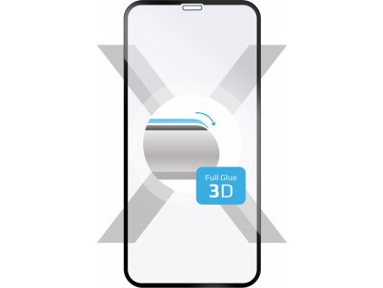 Ochranné tvrdené sklo FIXED 3D Full-Cover pre Apple iPhone XR/11, s lepením cez celý displej, čierne