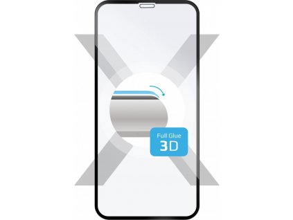 Ochranné tvrzené sklo FIXED 3D Full-Cover pro Apple iPhone XR/11, s lepením přes celý displej, černé