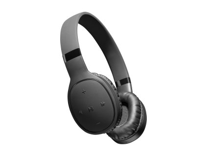 Bluetooth sluchátka Cellularline KOSMOS s extra silnými basy, AQL certifikace, černá