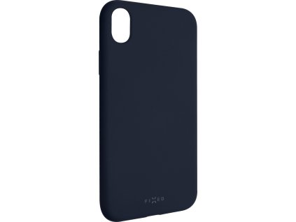Zadní pogumovaný kryt FIXED Story pro Apple iPhone XR, modrý