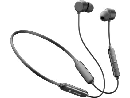 Bezdrátová In-ear sluchátka CellularLine Neckband Flexible s dlouhou výdrží, Bluetooth, černá