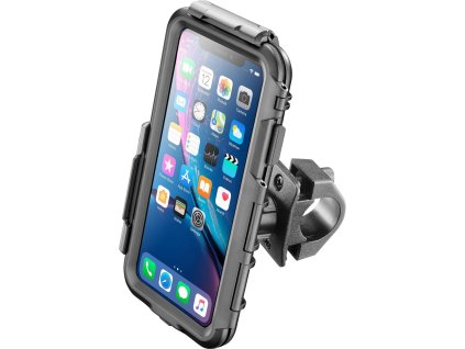 Voděodolné pouzdro Interphone pro Apple iPhone XR, úchyt na řídítka, černé