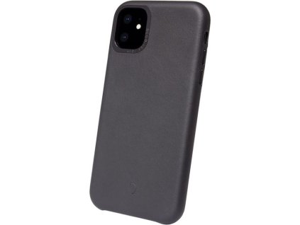 Decoded Leather Backcover, black - iPhone 11