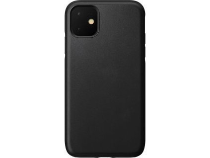 Nomad Rugged Leather case, black - iPhone 11
