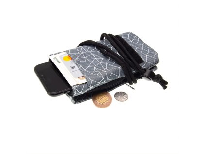 Univerzální pouzdro FIXED Club se zavíráním na suchý zip, velikost 5XL+, motiv Grey Mesh