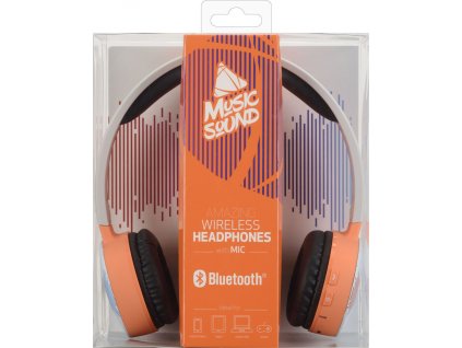 Bluetooth sluchátka MUSIC SOUND s hlavovým mostem a mikrofonem, vzor 4