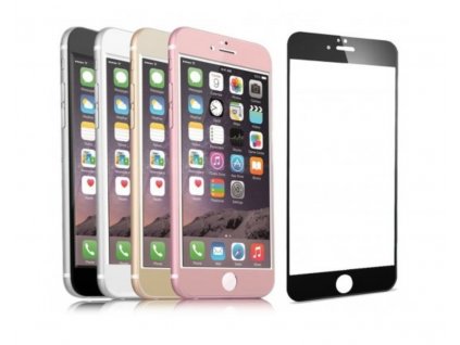 Tvrzené 3D sklo Clearo zaoblené barevné na celý displej pro iPhone 6 Plus/6S Plus (Barva Zlatý)