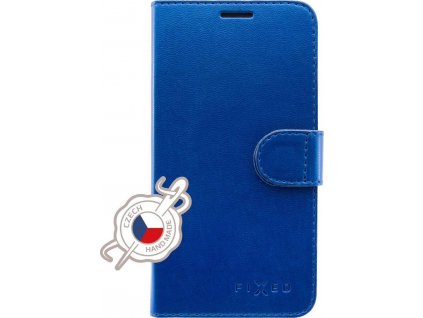 Pouzdro typu kniha FIXED FIT Shine pro Apple iPhone XR, modré