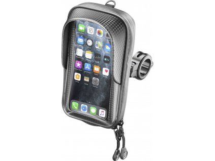 Univerzální voděodolné pouzdro na mobilní telefony Interphone Master, úchyt na řídítka, max. 5,8", černé