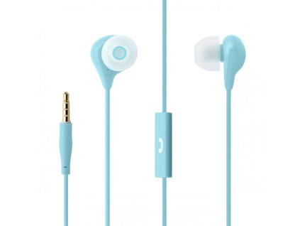 Voděodolná in-ear sluchátka s mikrofonem FIXED EGG1, IPX3, modrá