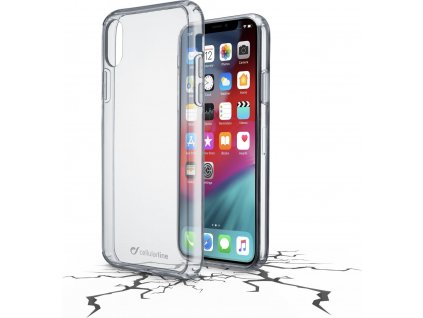 Zadní čirý kryt s ochranným rámečkem Cellularline CLEAR DUO pro Apple iPhone XS Max