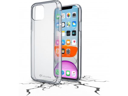 Zadní čirý kryt s ochranným rámečkem Cellularline Clear Duo pro Apple iPhone 11