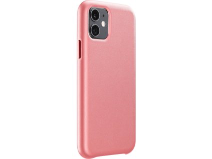 Ochranný kryt Cellularline Elite pro Apple iPhone 11, PU kůže, lososový