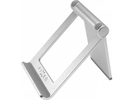 Hliníkový stojan FIXED Frame TAB na stôl pre mobilné telefóny a tablety, strieborný