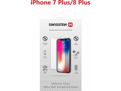 OCHRANNÉ TEMPEROVANÉ SKLO SWISSTEN PRO APPLE IPHONE 7 PLUS/8 PLUS RE 2,5D