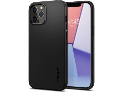 Spigen Thin Fit, black - iPhone 12/Pro