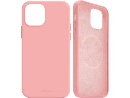 Zadný kryt FIXED MagFlow s podporou Magsafe pre Apple iPhone 12 mini, ružový