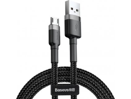Kabel Baseus Cafule Micro USB 2,4A 1m (šedo-černý)