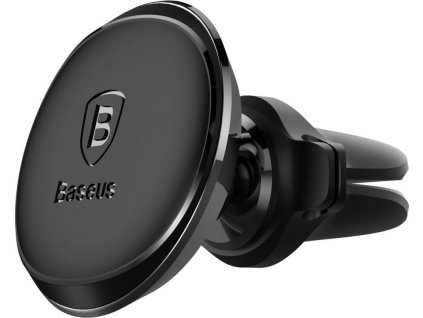 BASEUS MAGNETIC AIR VENT CAR MOUNT WITH CABLE CLIP BLACK