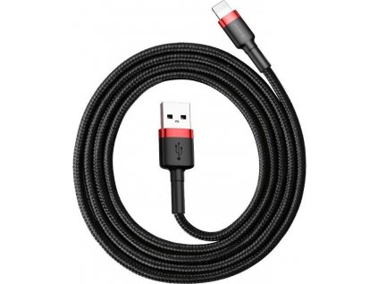 Baseus Cafule USB Lightning Cable 2.4A 1m (červeno-černý)