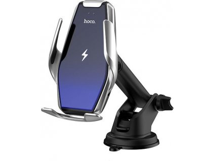 HOCO S14 CAR MOUNT WIRELESS CHARGER SILVER