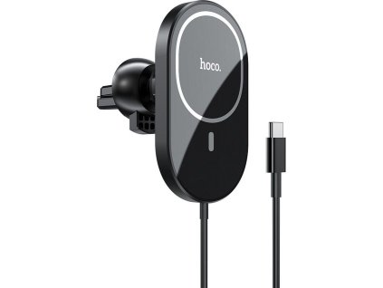 Držák do auta HOCO CA90 MAGNETIC MAGSAFE VENT CAR MOUNT s bezdrátovým nabíjením BLACK