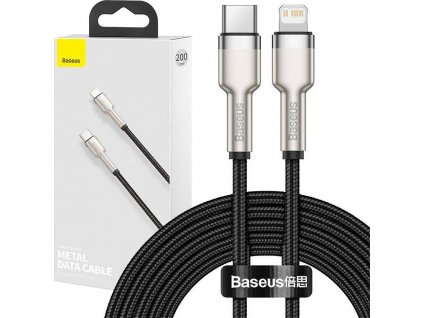 USB-C kabel pro Lightning Baseus Cafule, PD, 20W, 2m (černý)