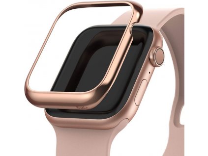 RINGKE BEZEL STYLING APPLE WATCH 4/5/6/SE (44MM) GLOSSY PINK GOLD