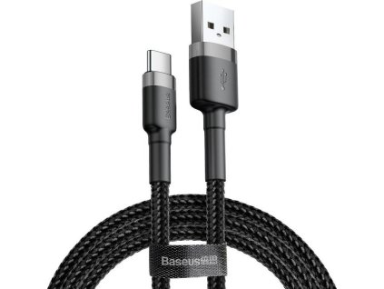 Baseus Cafule kabel USB-C 3A 1m (šedo-černý)