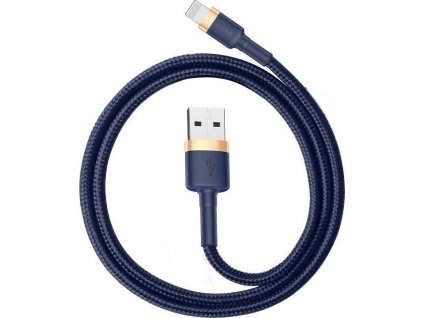 BASEUS CAFULE LIGHTNING CABLE 200CM NAVY BLUE/GOLD