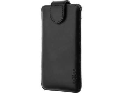 Kožené pouzdro FIXED Posh, velikost 4XL, černé