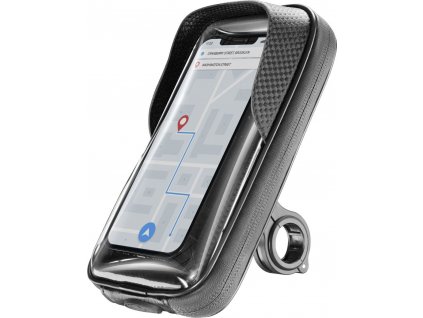 Univerzálny držiak mobilného telefónu Cellularline Rider Shield na riadidlá pre motorku aj bicykel, vodeodolný, do veľ. 6,7",