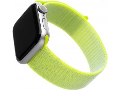 Nylonový remienok FIXED Nylon Strap pre Apple Watch 38/40/41mm, limetkový