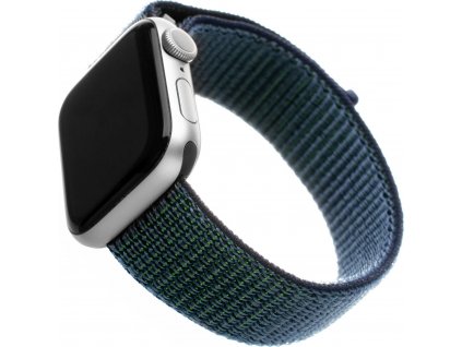 Nylonový řemínek FIXED Nylon Strap pro Apple Watch 42/44/45/49mm, temně modrý