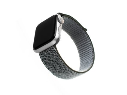 Nylonový řemínek FIXED Nylon Strap pro Apple Watch 42/44/45/49mm, olivový