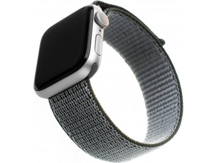 Nylonový řemínek FIXED Nylon Strap pro Apple Watch 38/40/41mm, olivový