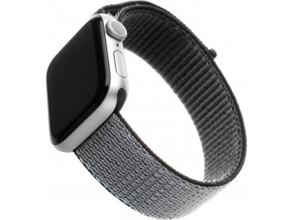 Nylonový řemínek FIXED Nylon Strap pro Apple Watch 38/40/41mm, šedý